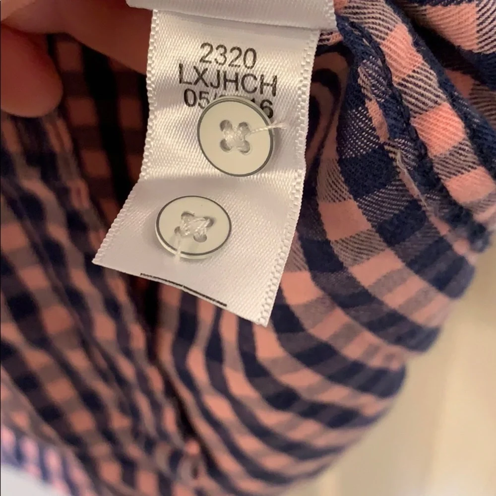 Prince & Fox soft blue/pink button-down flannel